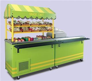 Victor Jamaican Food Display - Cash and snack